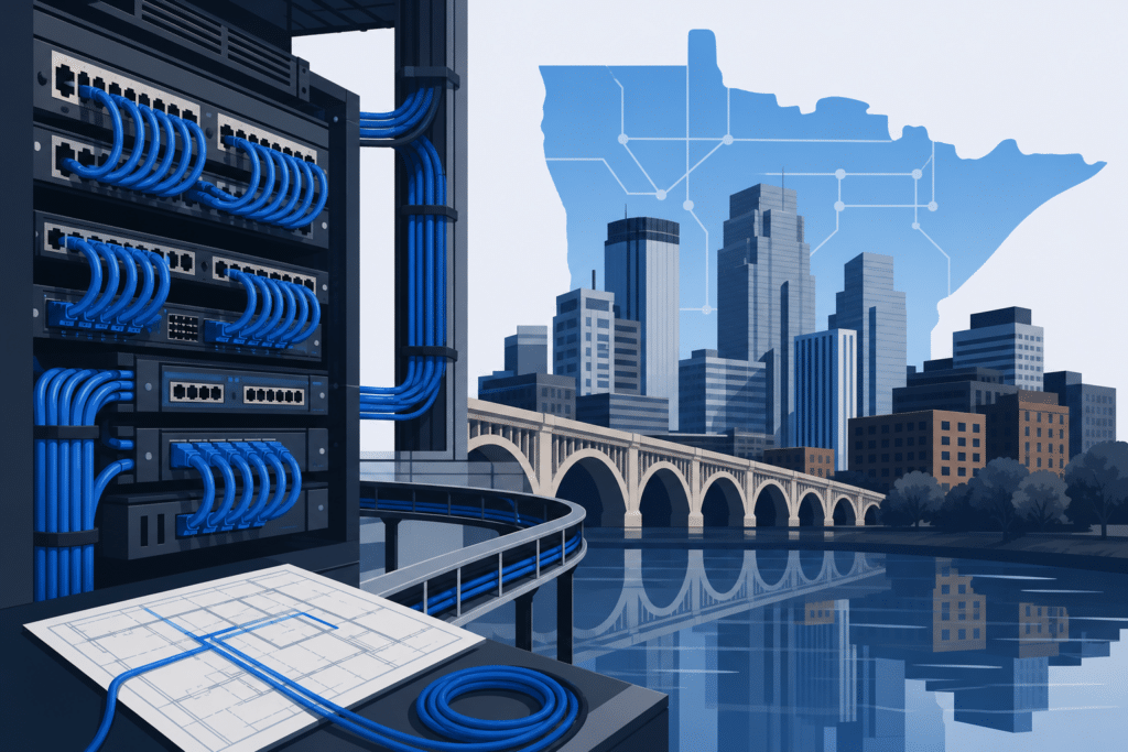 Data Structured Cabling Installation in Minnesota: A Minneapolis Business Guide 1 data structured cabling installation in minnesota hero image