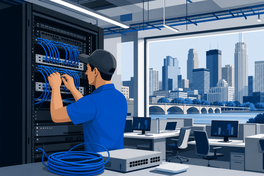 network cabling installation minneapolis mn hero image