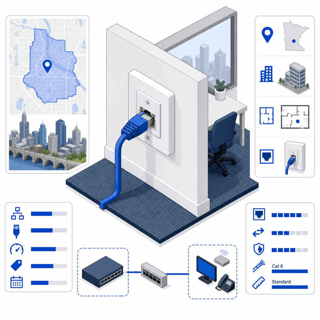 Ethernet Plug in Wall Minneapolis: Options, Costs, and Who to Call 1 ethernet plug in wall data illustration