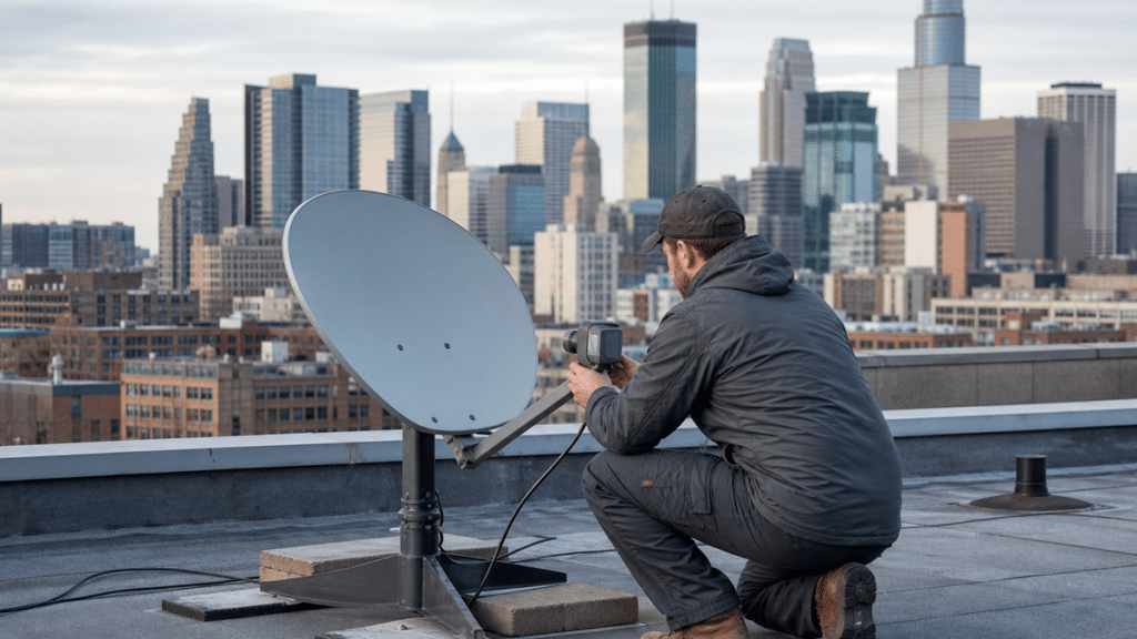 Dish Network Satellite Installation for Minneapolis Businesses 1 dish network satellite installation hero image