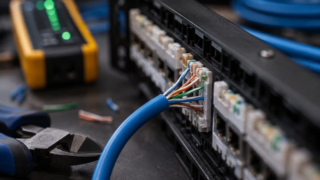Hotel Phone System Features Every Minneapolis, MN Hospitality Business Should Compare 3 Cat6 cabling installation detail