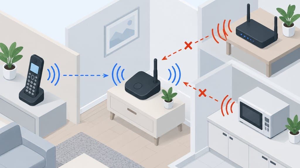 Panasonic Cordless Phones Repair in Minneapolis: A Business Guide 3 cordless phone interference diagram