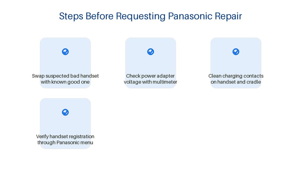 Panasonic Cordless Phones Repair in Minneapolis: A Business Guide 4 Panasonic phone troubleshooting steps